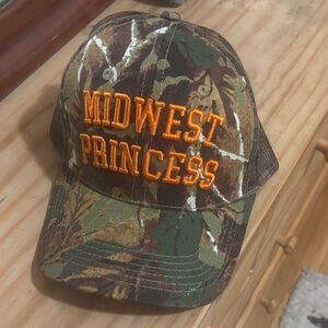Midwest Princess Camouflage Trucker Hat Never Worn